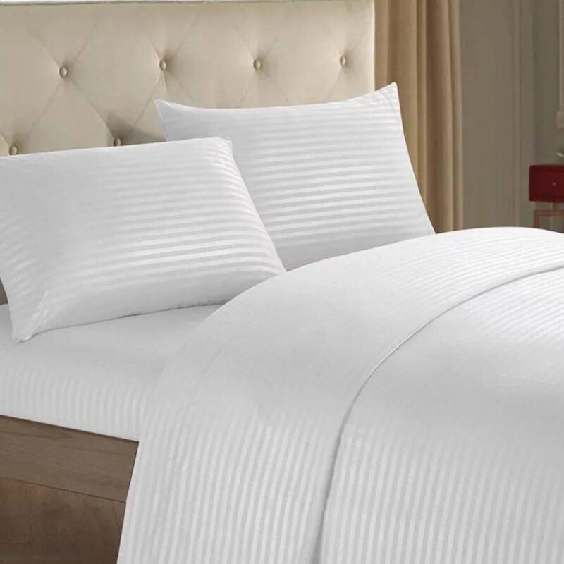 6*7 White Plain Bedsheets