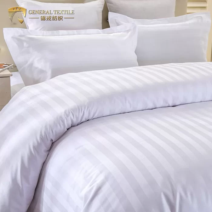 White stripped Duvet Cover