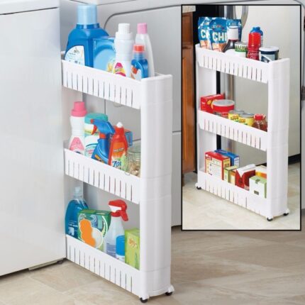 Multi~ purpose 3 layer narrow rack trolley