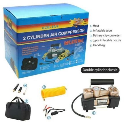 2-Cylinder Air Compressor / Tyre Inflator